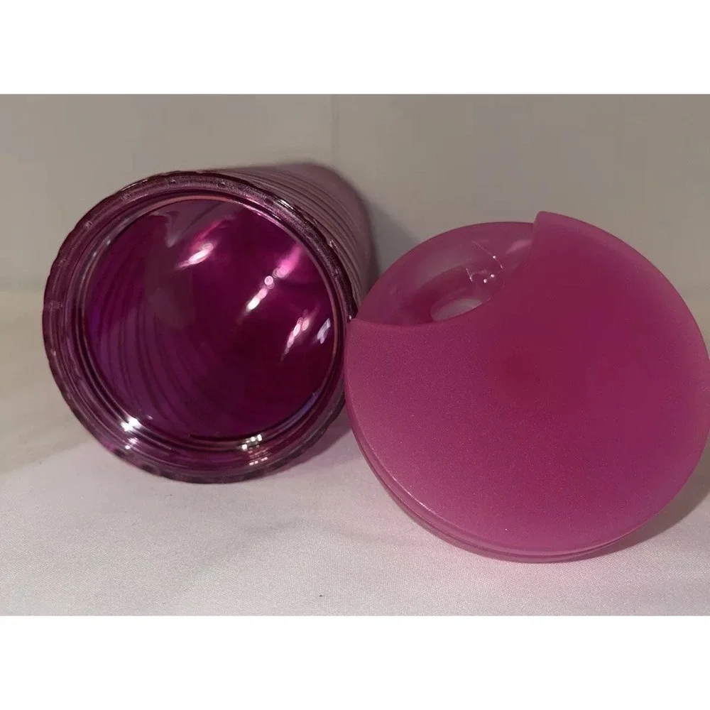 Starbucks‎ Acrylic Pink 2022 Christmas Spiral Tumbler 16oz New